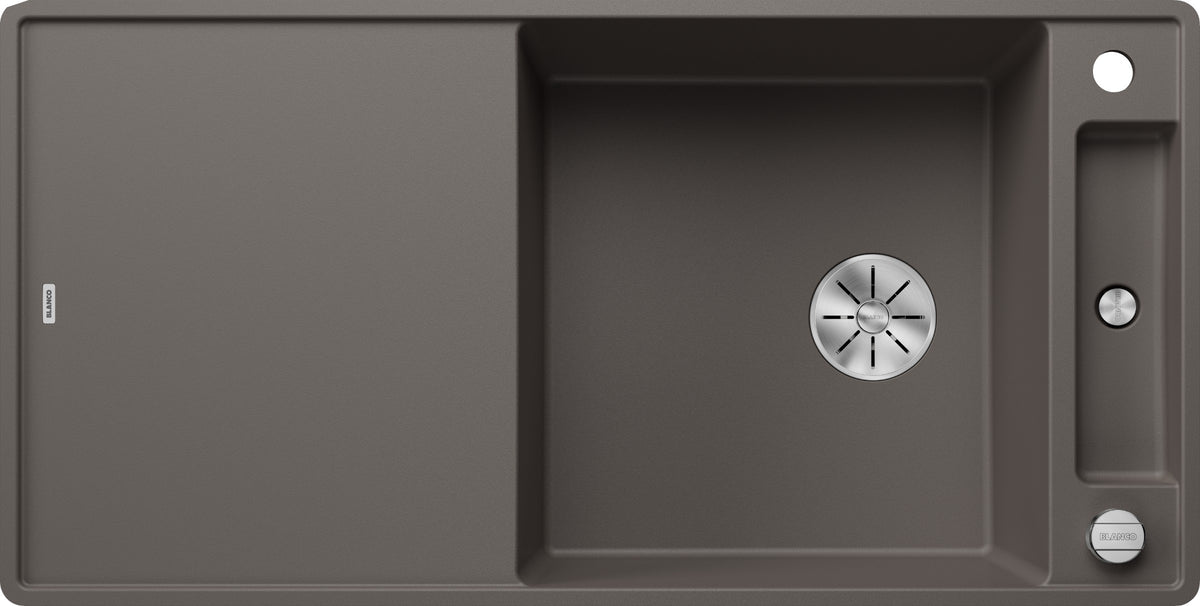 Blanco Axia III XL 6S-F Silgranit avec planche en verre – coloris Gris Volcan