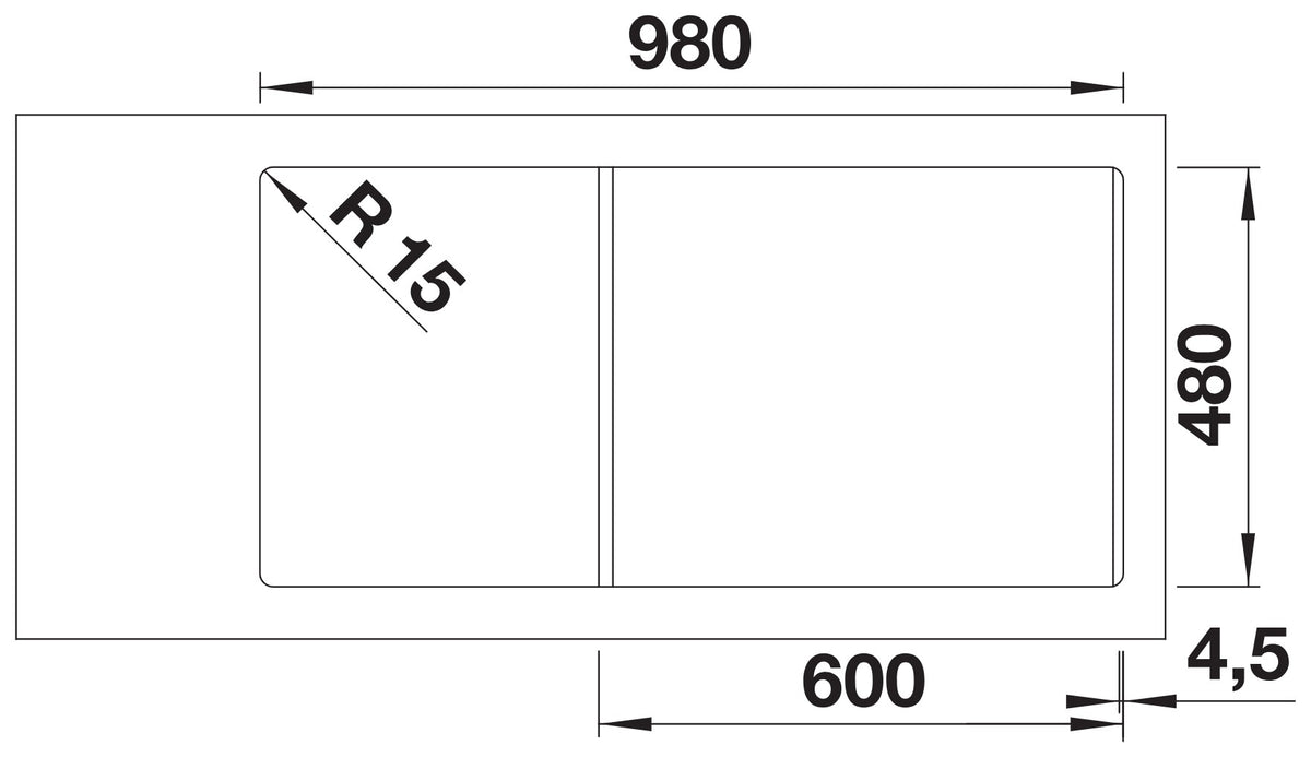 Blanco Adira 6 S Silgranit – découpe