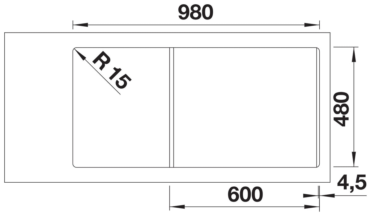 Blanco Adira XL 6 S Silgranit – découpe