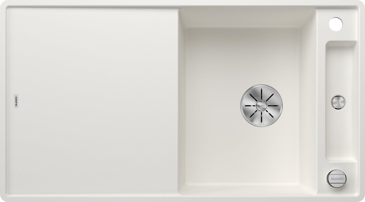 Blanco Axia III 5S-F Silgranit avec planche en verre – coloris Blanc