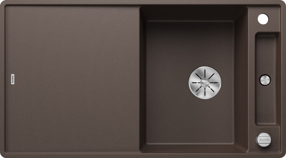 Blanco Axia III 5S-F Silgranit avec planche en verre – coloris Café