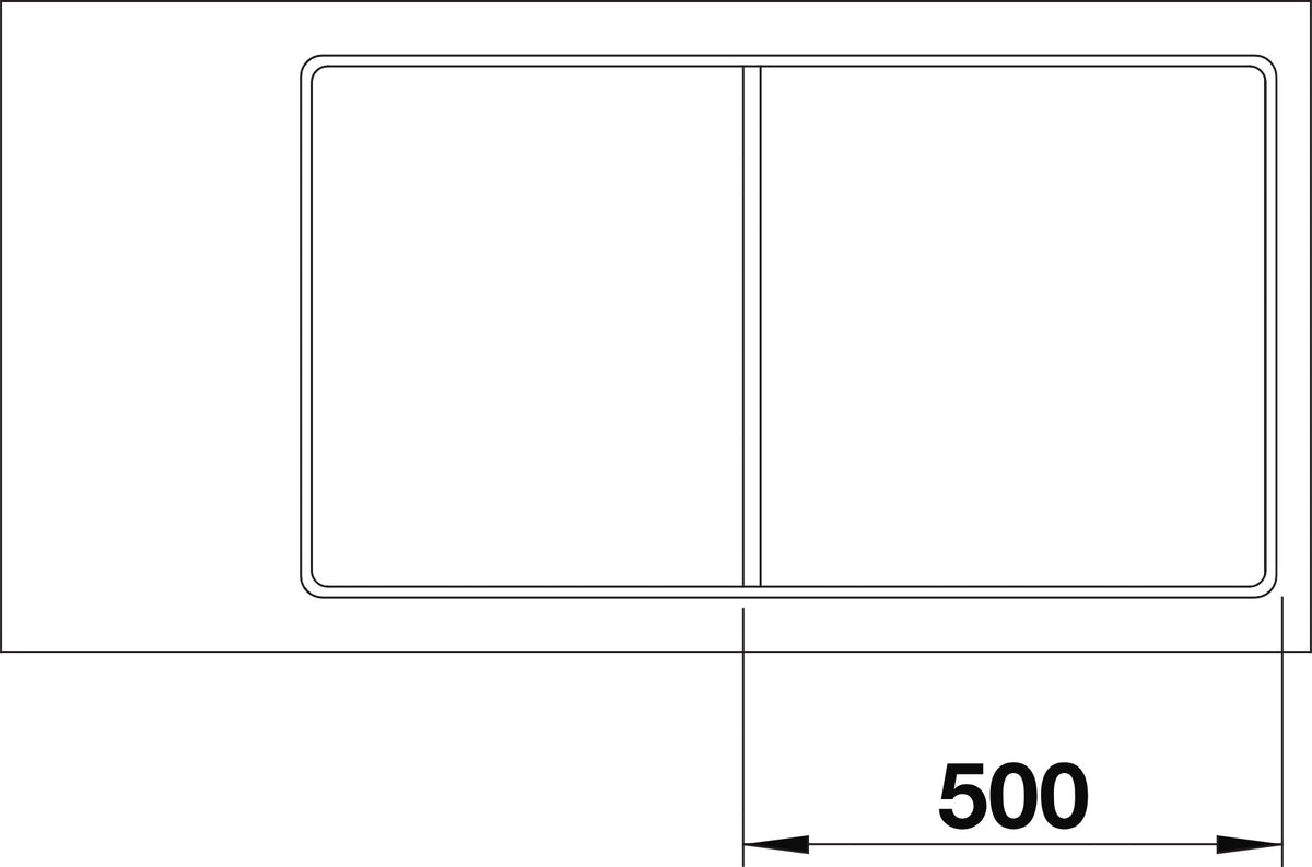 Blanco Axia III 5S-F Silgranit avec planche en verre – découpe