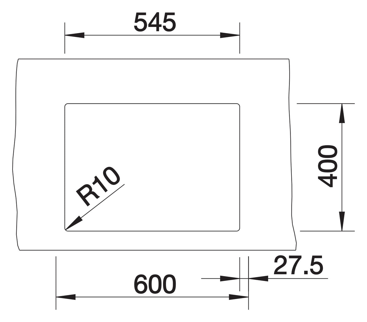 Schéma de découpe Blanco Claron 340/180-U