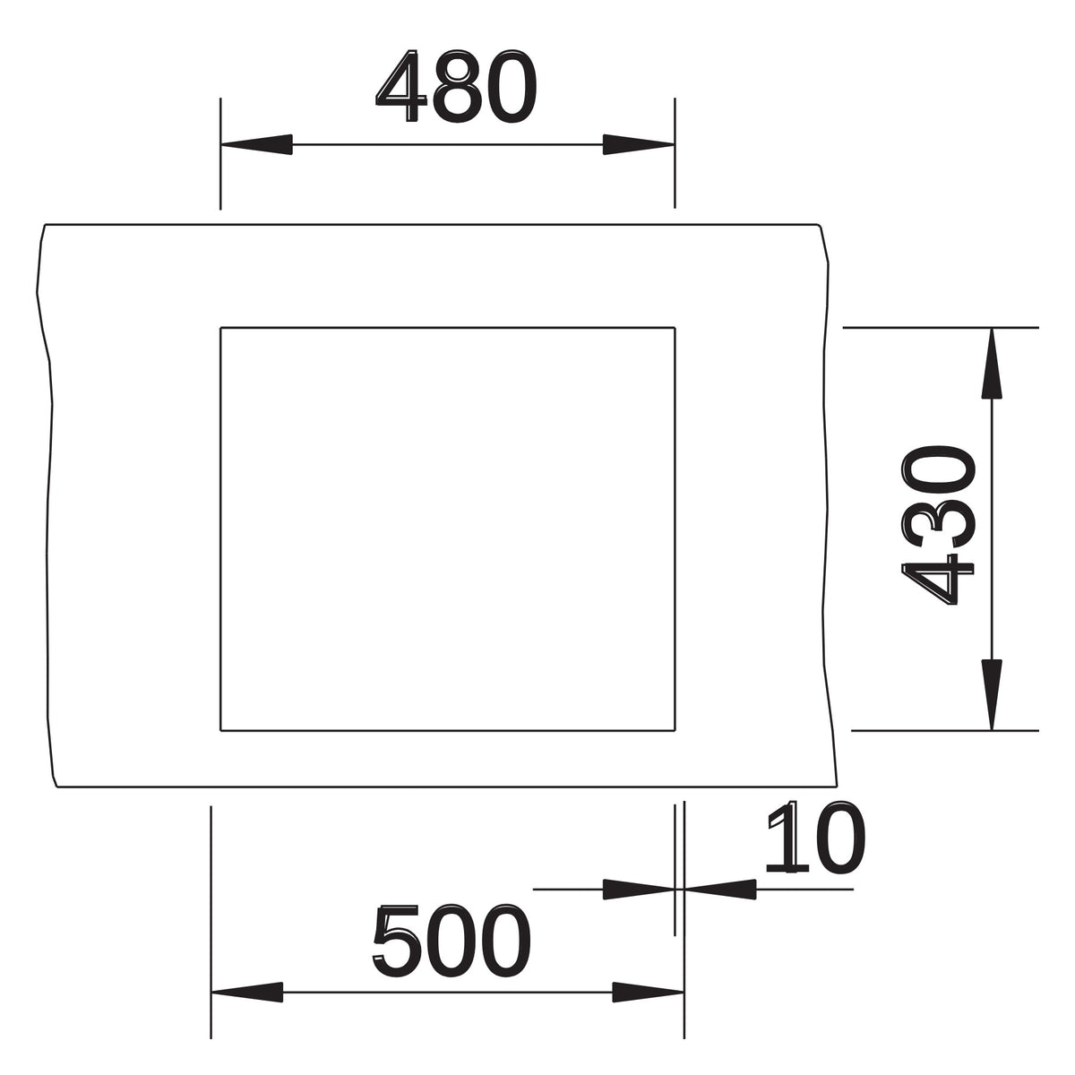 Schéma de découpe Blanco Claron 450-IF