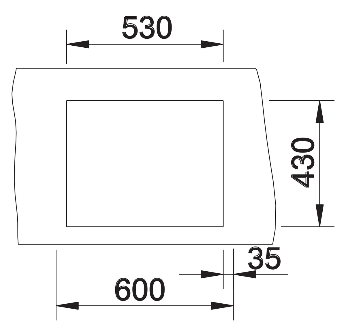 Schéma de découpe Blanco Claron 500-IF