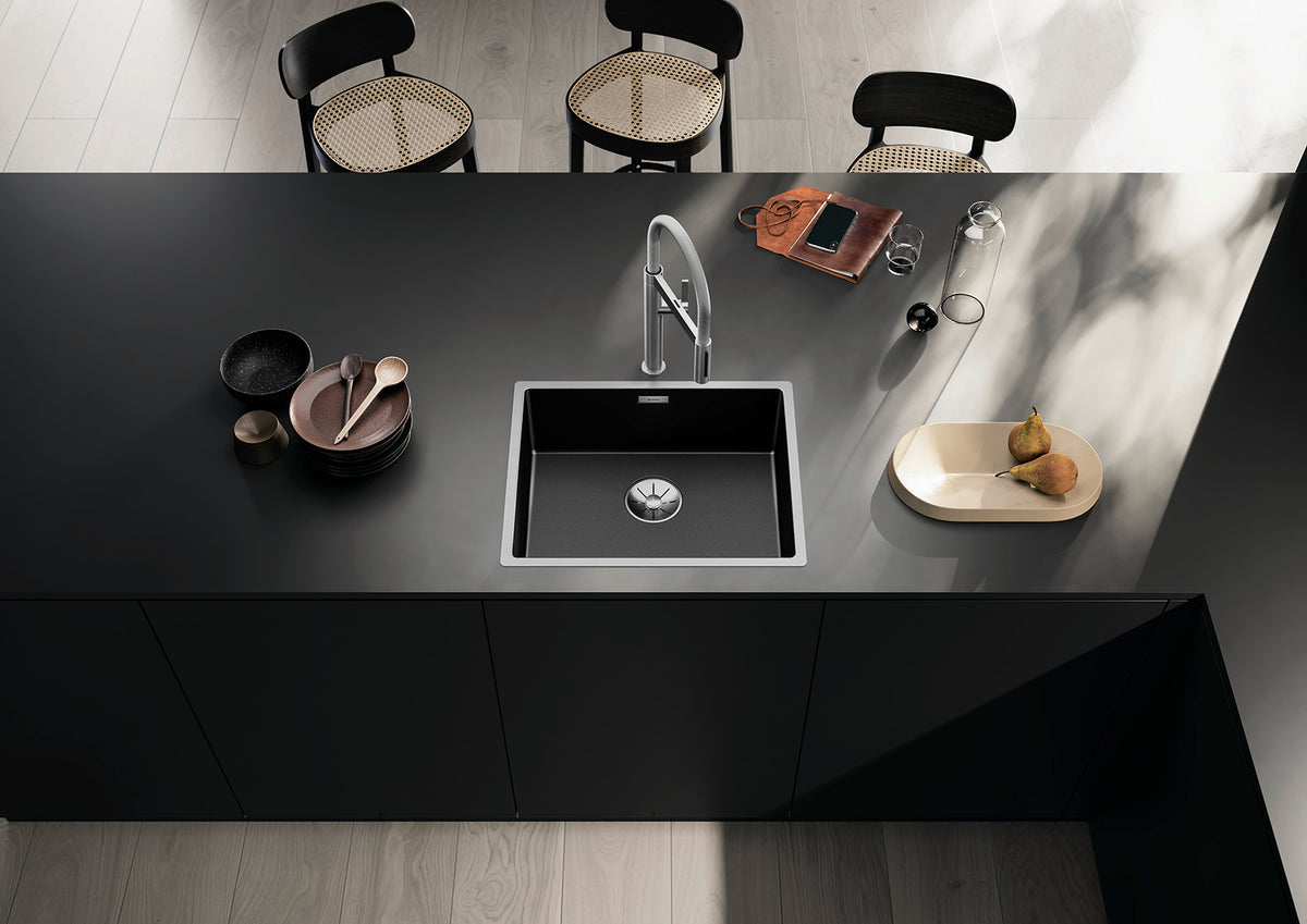 Blanco Claron 500-IF Durinox Dark Steel – mise en situation