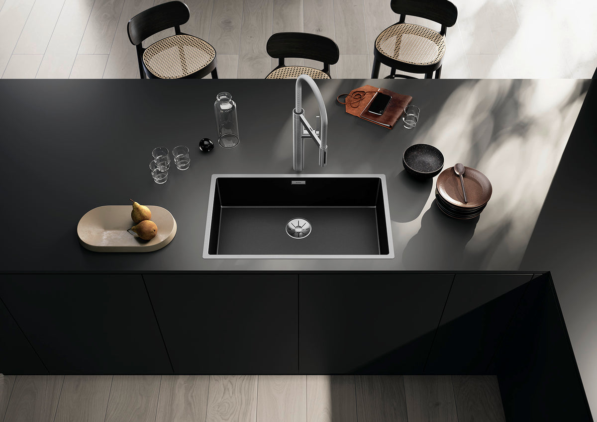 Blanco Claron 700-IF Durinox Dark Steel – mise en situation