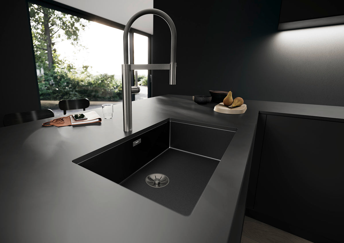 Blanco Claron 700-U Durinox Dark Steel – détail de la cuve installée