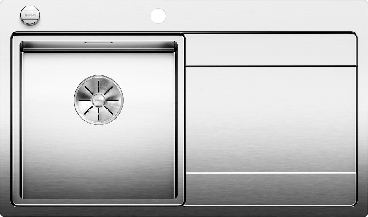 Évier Blanco Divon II 45 S-IF inox, égouttoir à droite