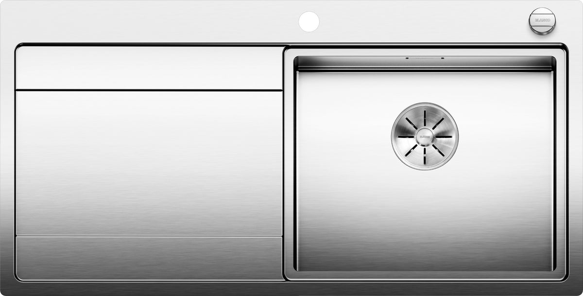 Évier Blanco Divon II 5 S-IF inox, égouttoir à gauche