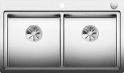 Évier Blanco Divon II 8-IF inox, 2 cuves sans égouttoir