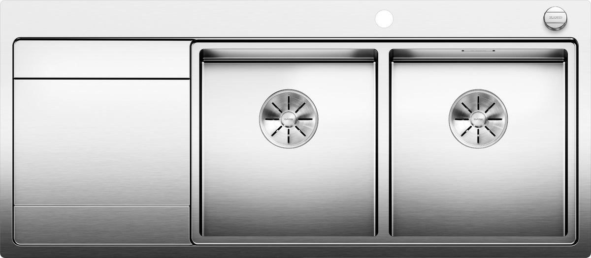 Blanco Divon II 8 S-IF Inox – égouttoir à gauche