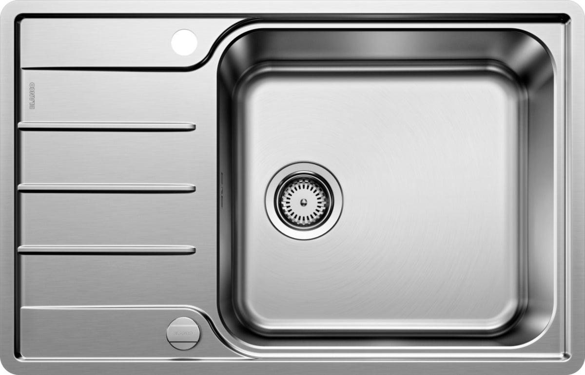 Évier Blanco Lemis XL 6 S-IF Compact, inox brossé, version vidage automatique