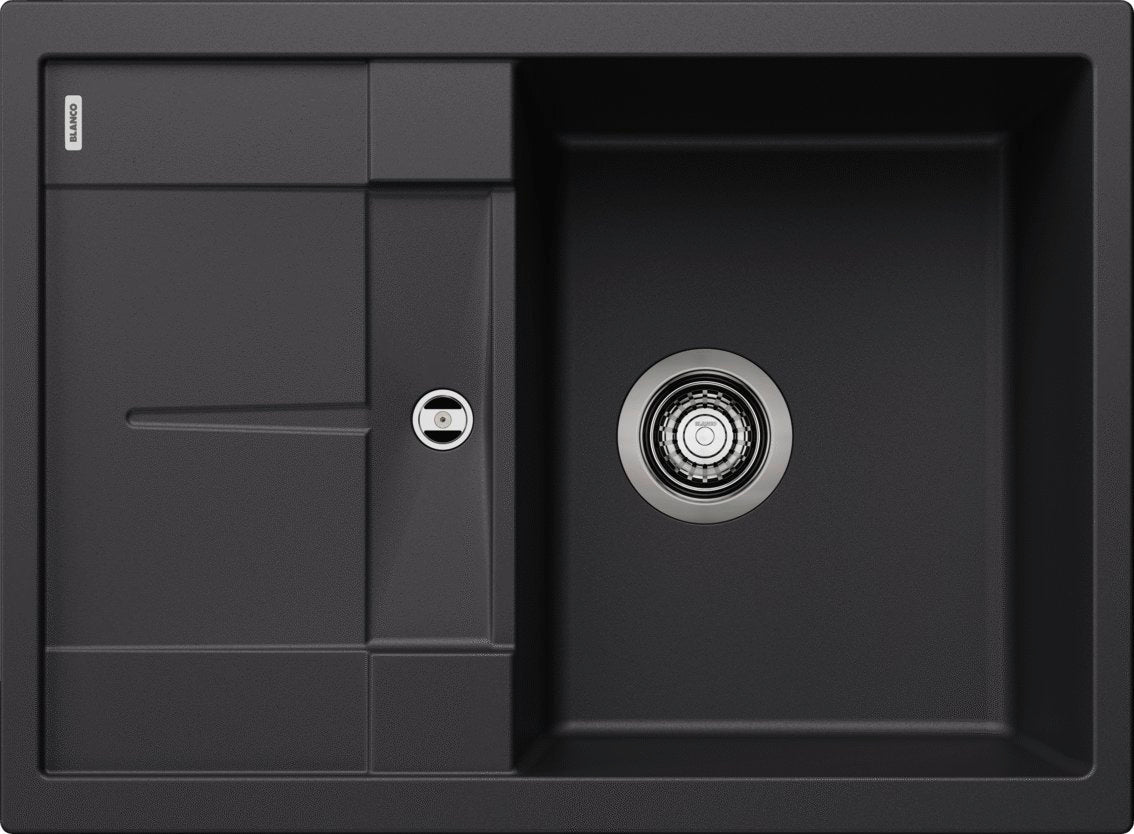 Blanco Metra 45 S Compact Silgranit – coloris Noir, vidage manuel