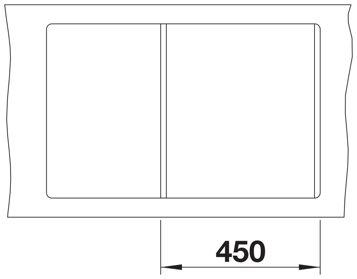 Blanco Metra 45S-F Silgranit – découpe