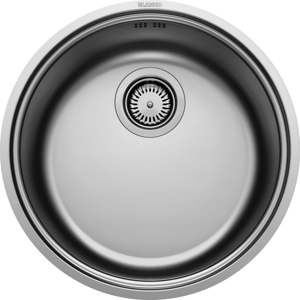 Évier rond Blanco Rondosol-IF, inox brossé à bord plat