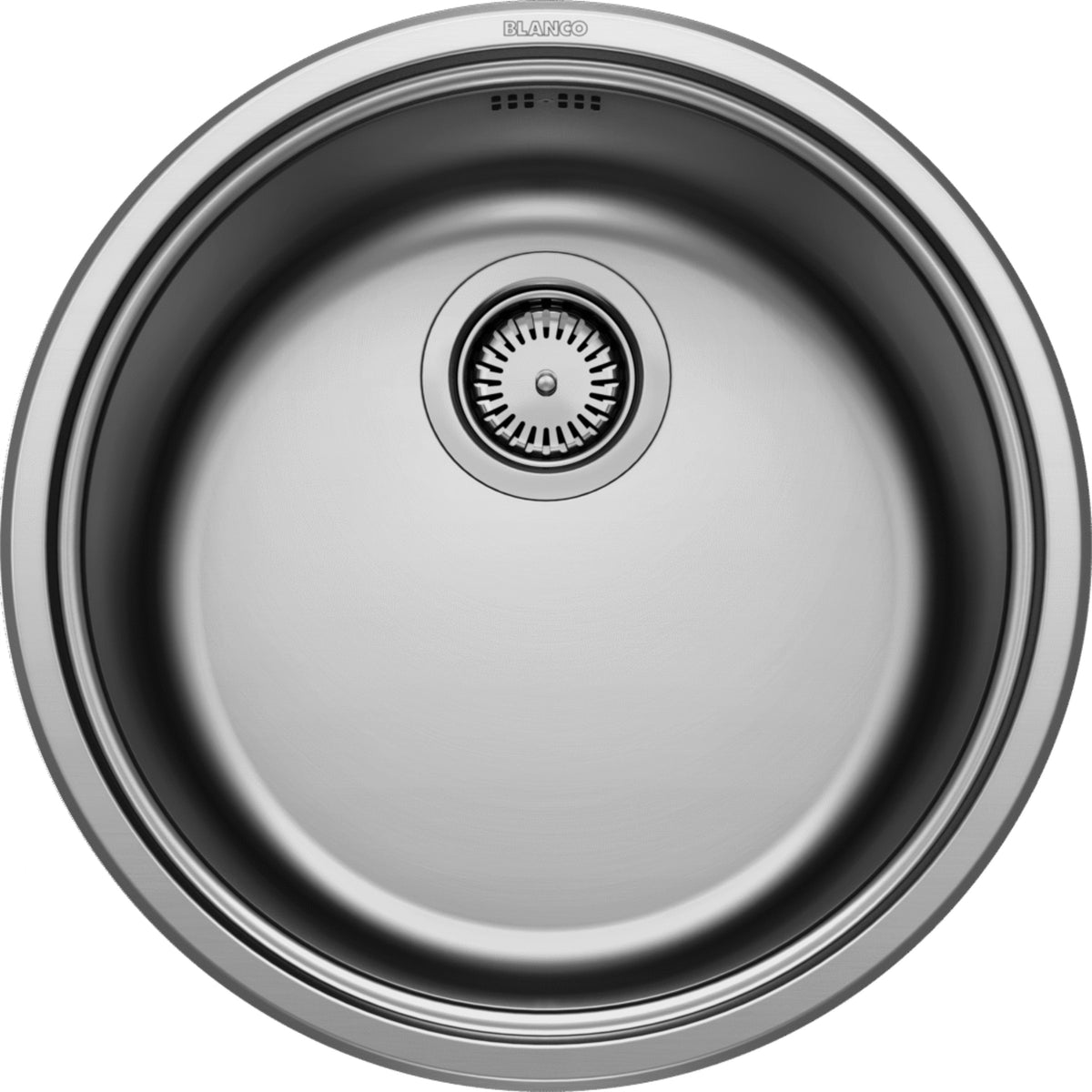 Évier rond Blanco Rondosol, inox brossé