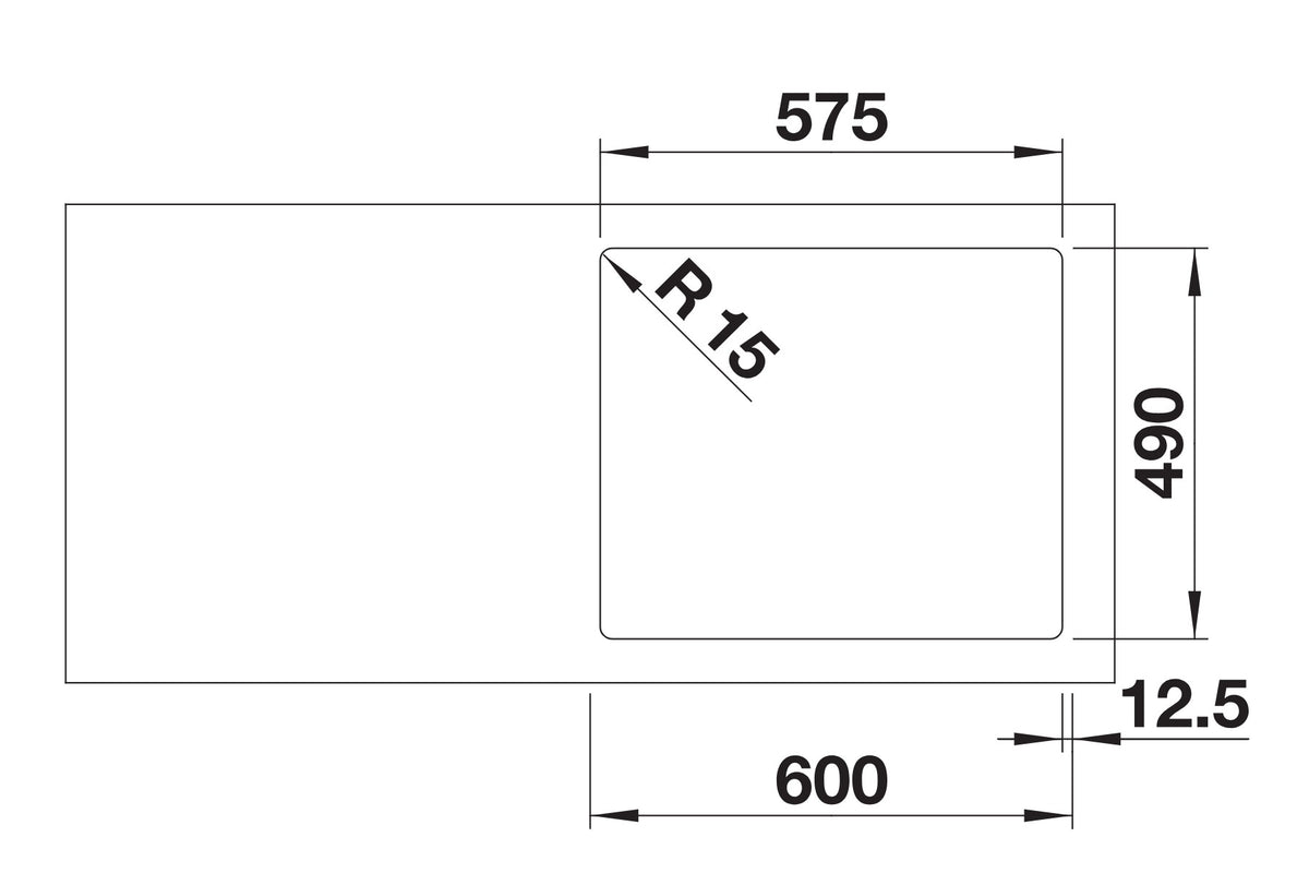 Schéma de découpe Blanco Solis 340/180-IF/A