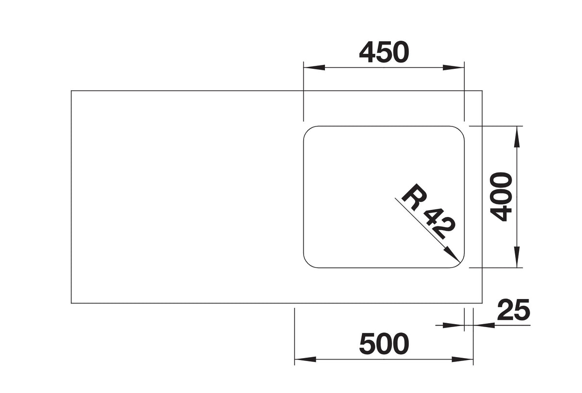Schéma de découpe Blanco Solis 450-U