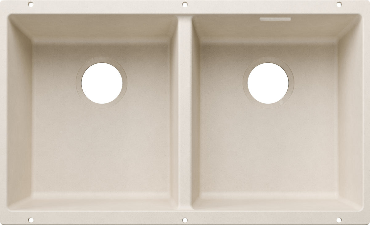 Blanco Subline 350/350-U Silgranit sans vidage – coloris Blanc Soft