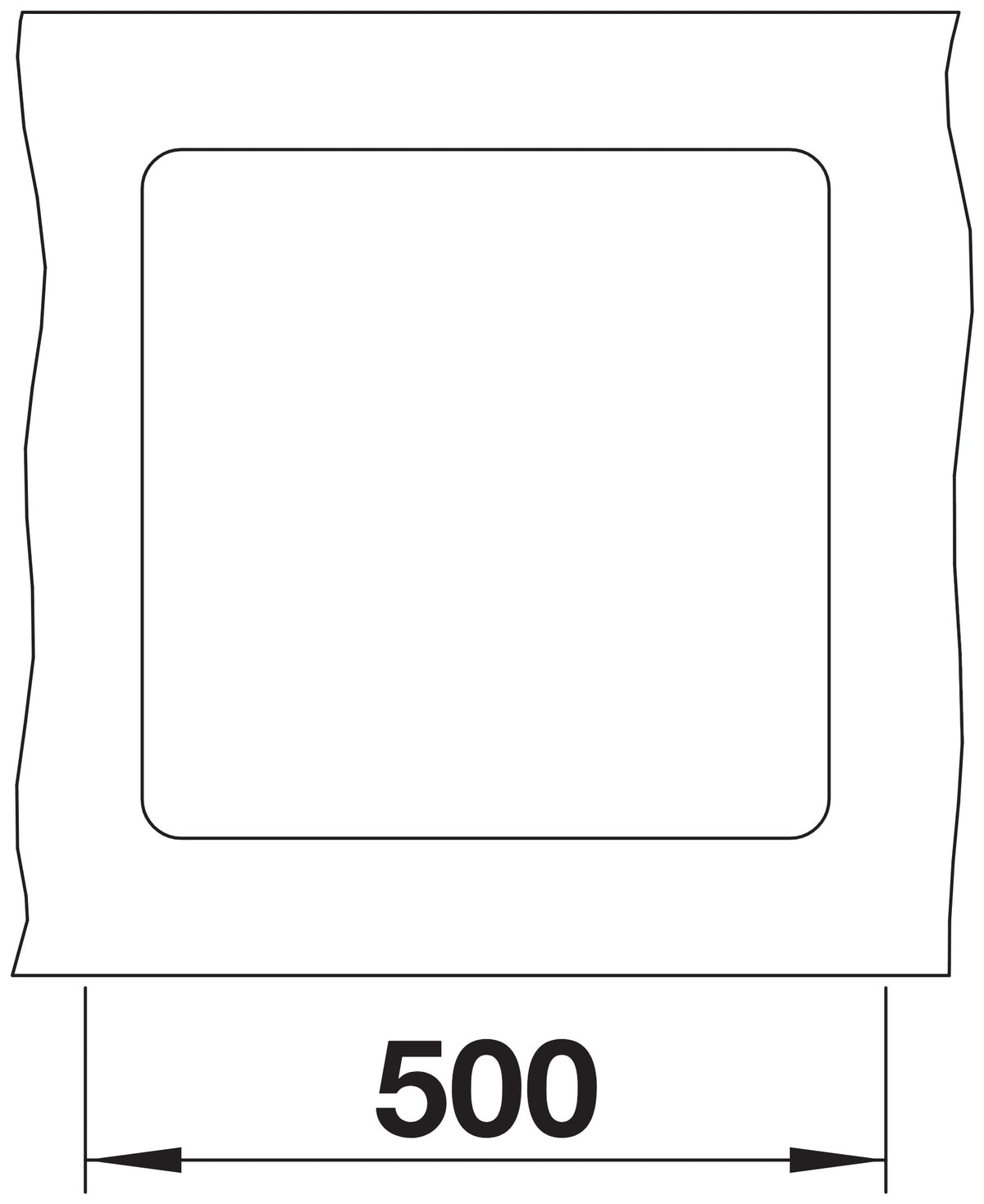 Blanco Subline 400-F Silgranit – découpe