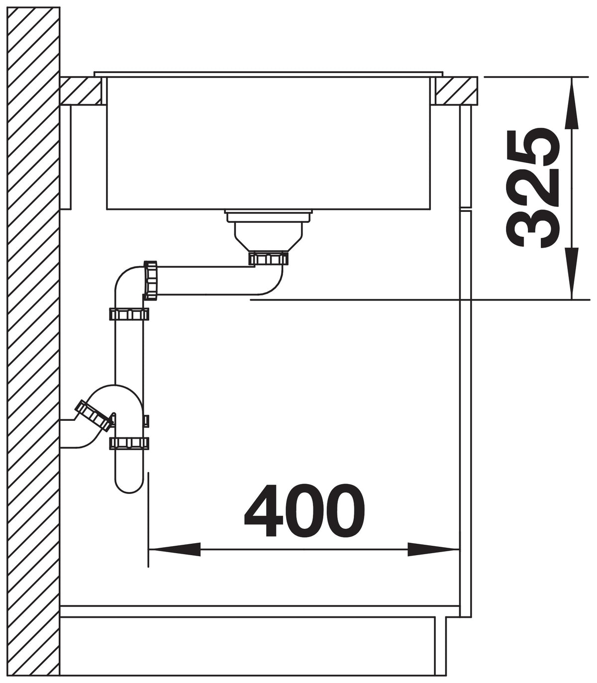Blanco Zia XL 6S Compact Silgranit – coupe d'installation