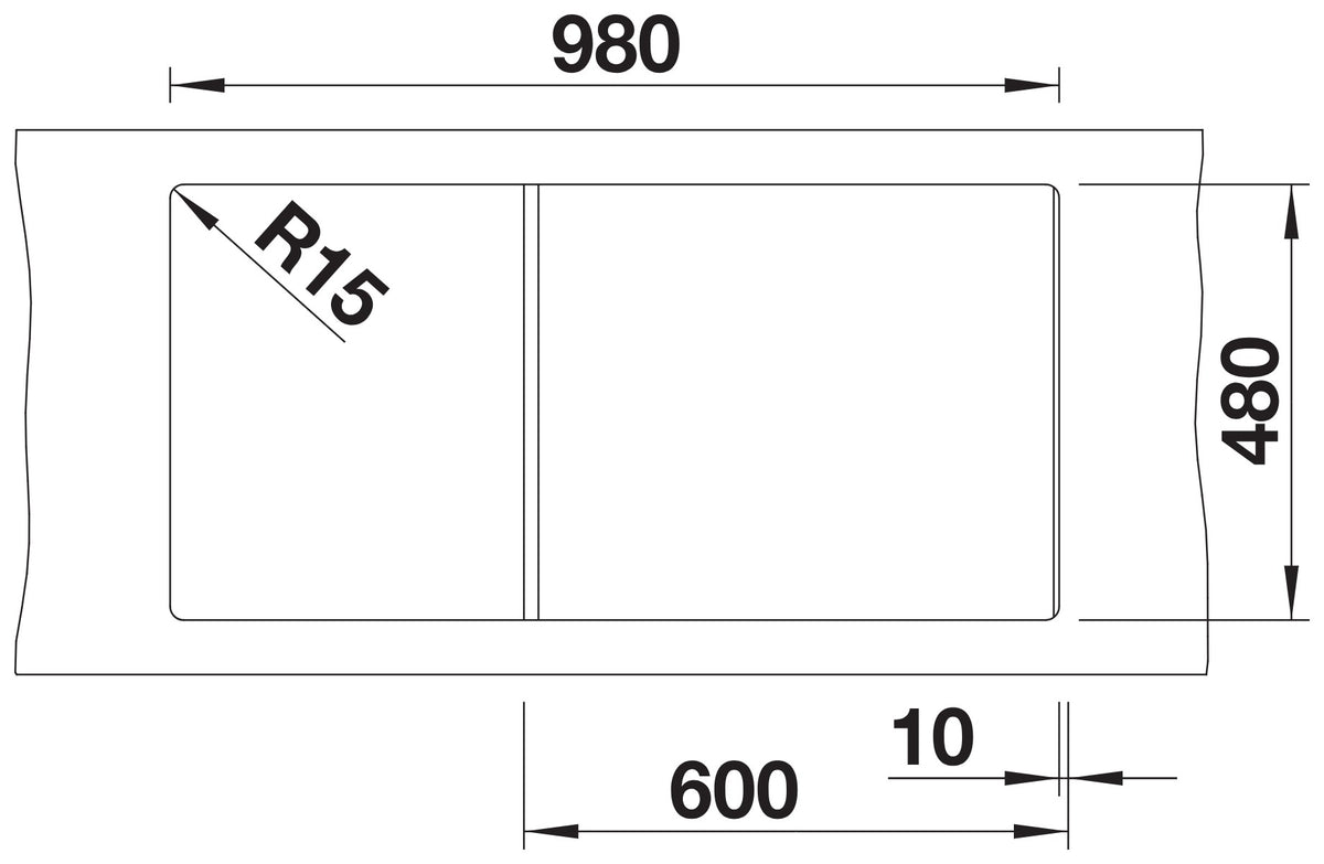 Blanco Zia XL 6S Silgranit – découpe