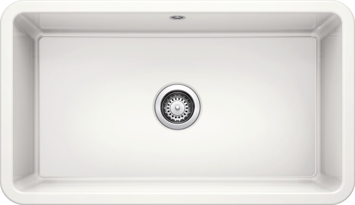 Blanco Villae Simple Céramique Blanc Cristal – vue de dessus